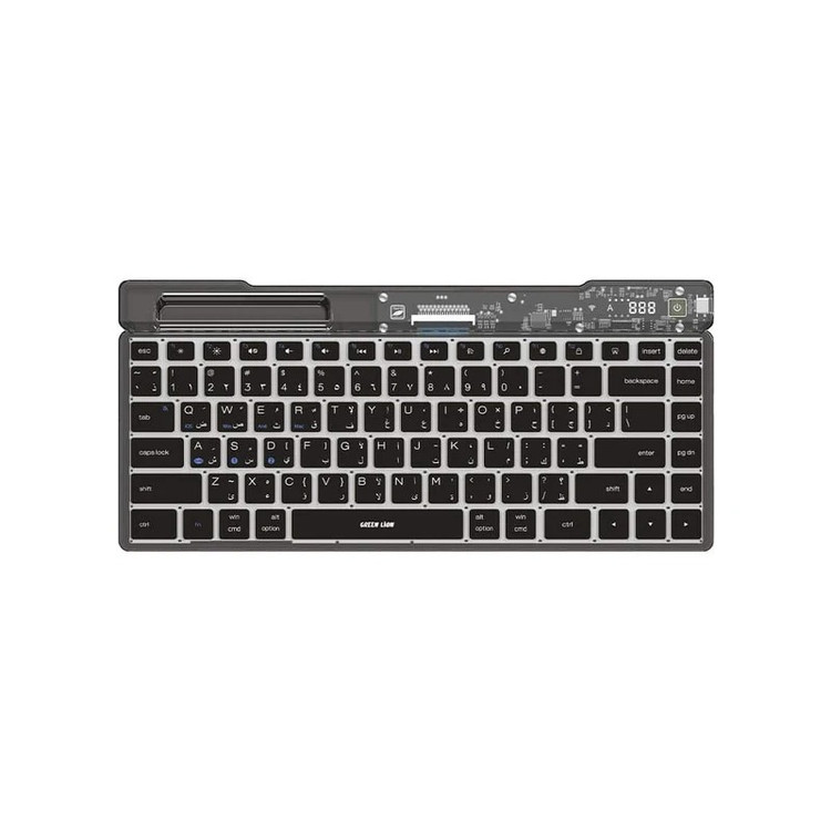 Green lion transparent keyboard