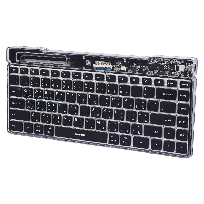 کیبورد زیبا و شفاف گرین لاین