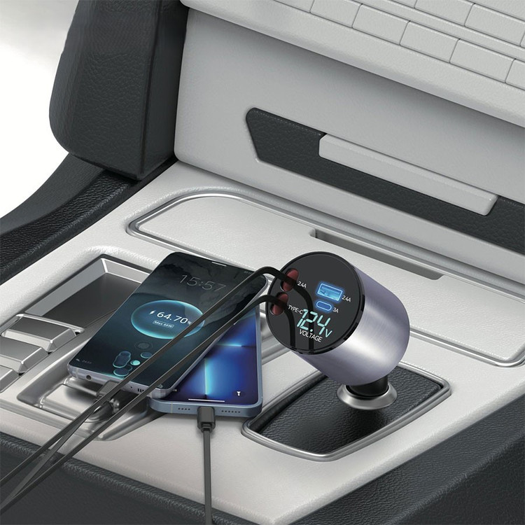 Green Lion 4 in 1 Car Charger 50W